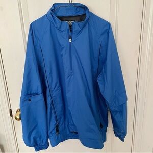 MIZUNO Athletic Windbreaker 1/4 zip pullover with detachable sleeves